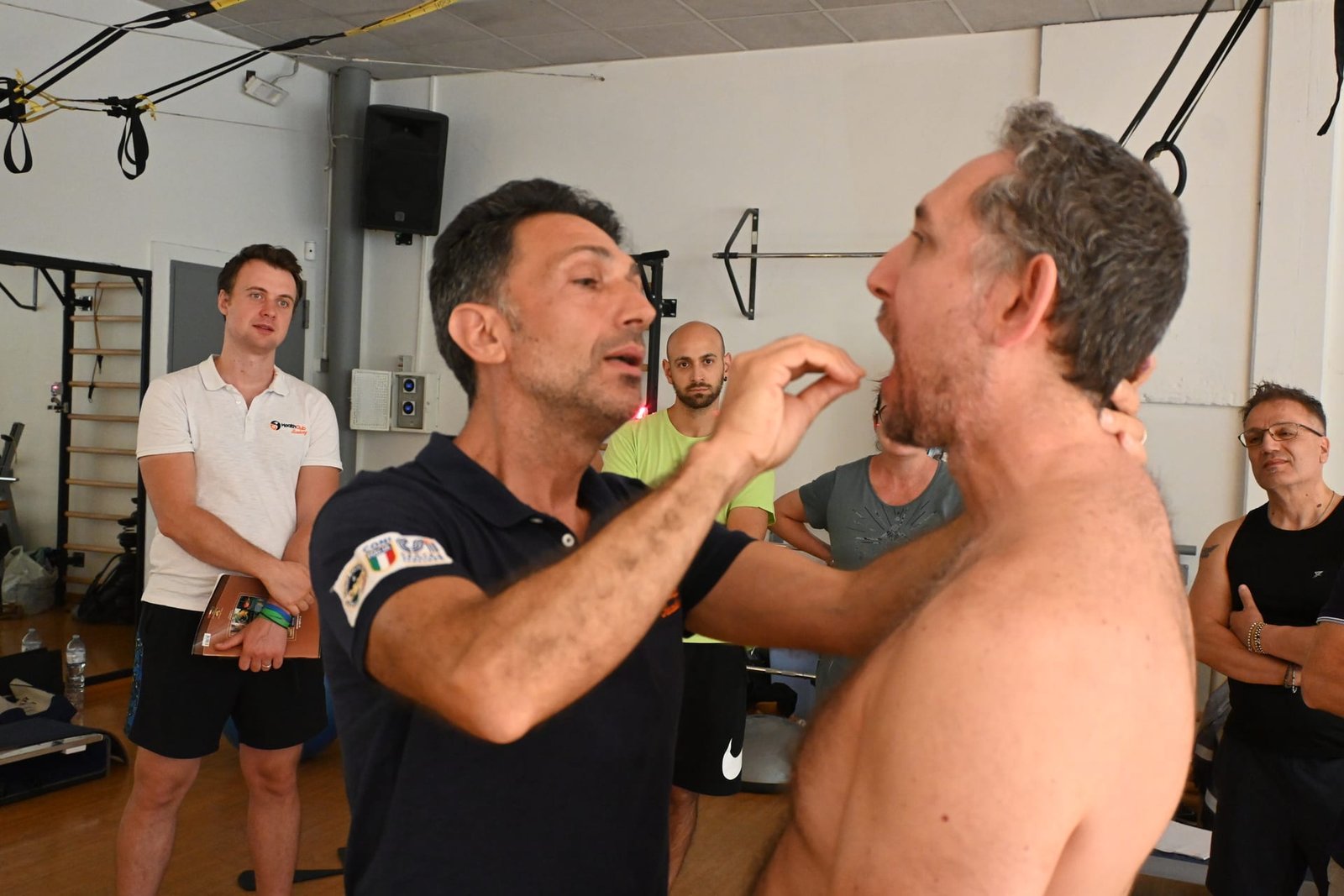Pratica manuale durante il corso HealthClub
